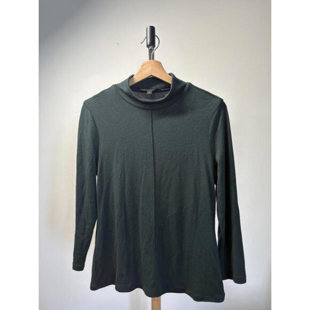 Banana Republic Women's Dark Green Turtleneck Top Size Small